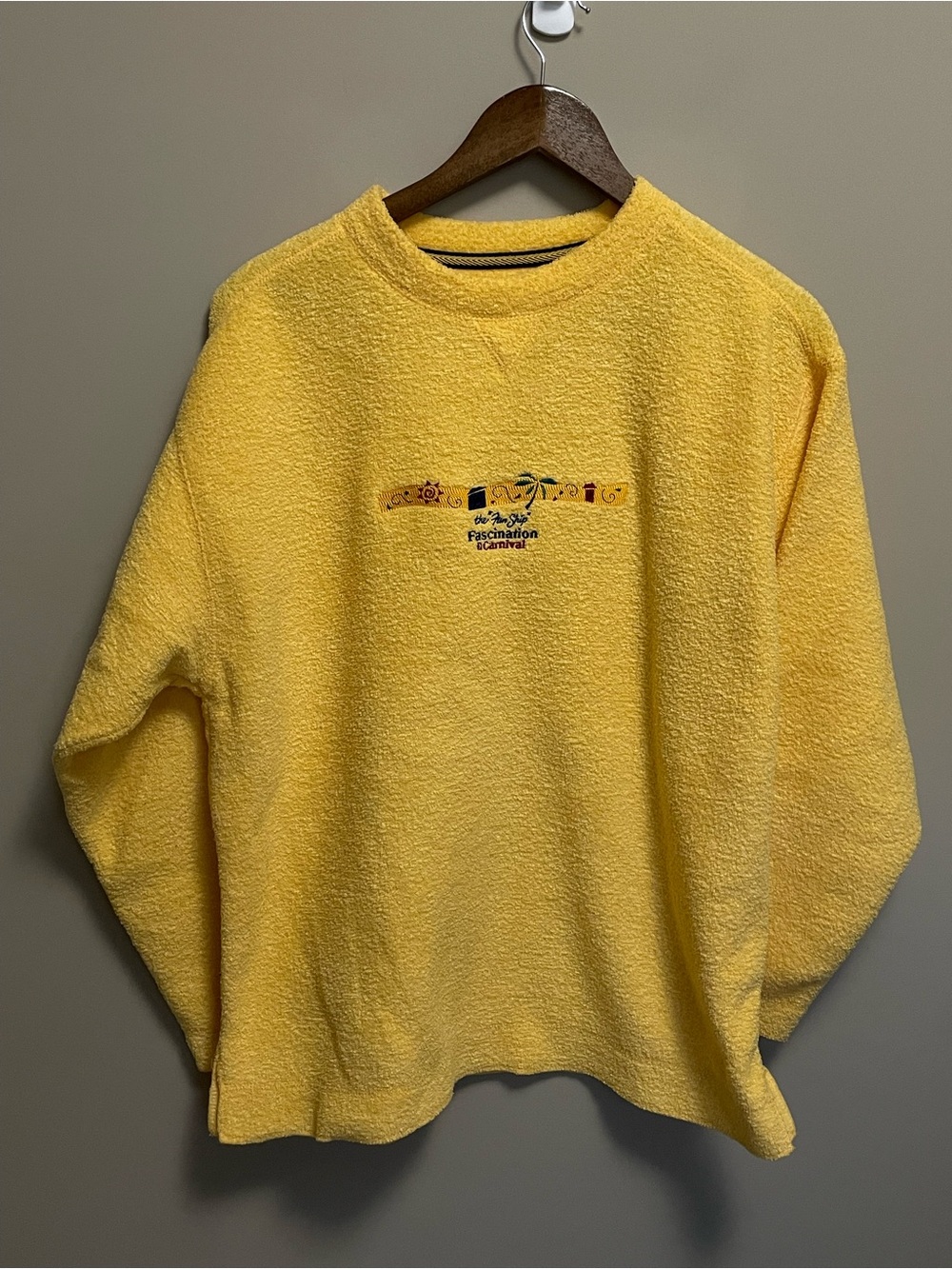 Carnival Cruise Fascination Vintage 90s Crewneck Oversized Size Small